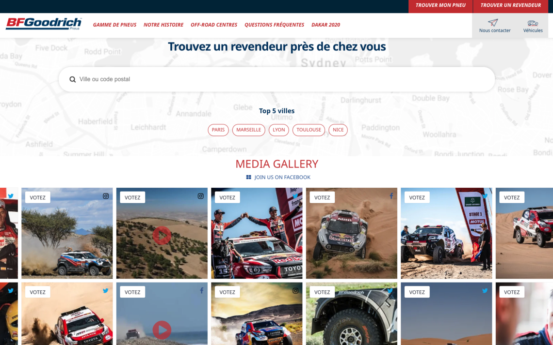 bfgoodrich france retail cms website