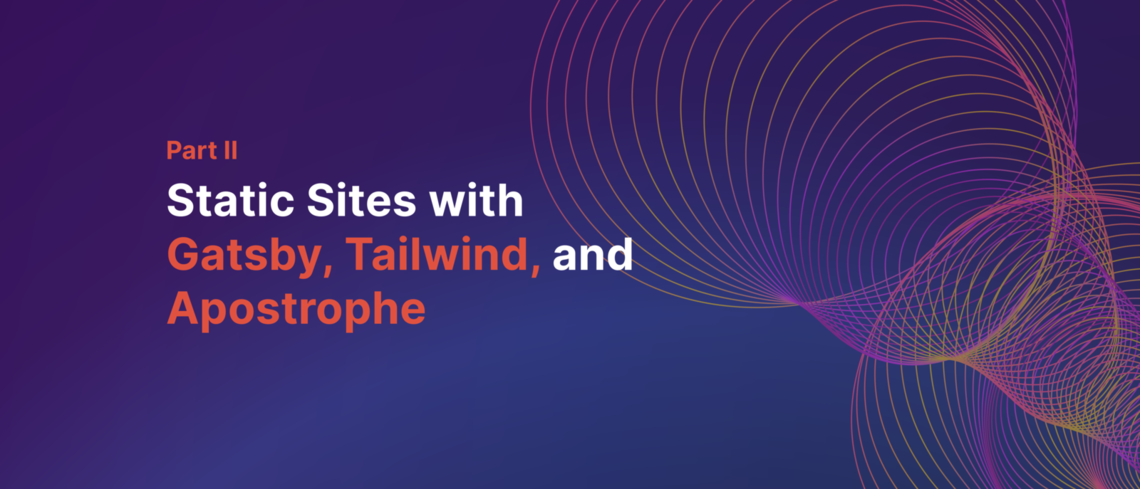 gatsby tailwind and apostrophe banner