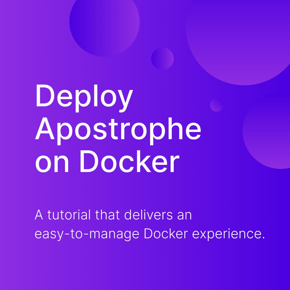apostrophe on docker square