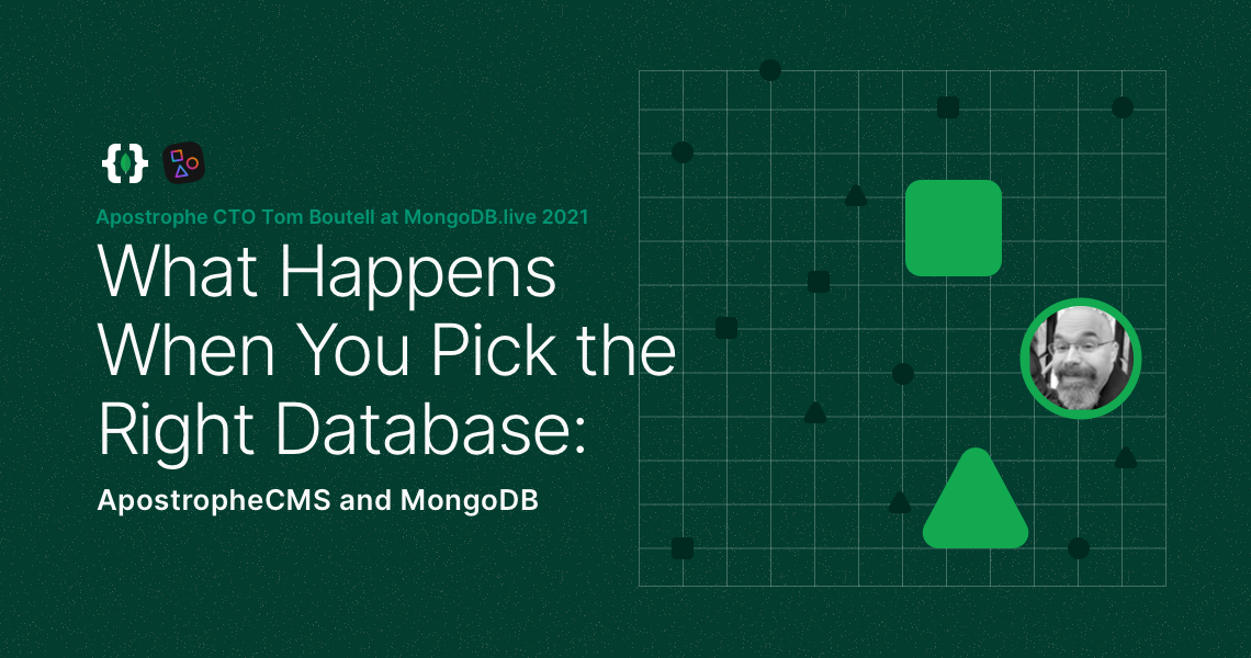 Apostrophe and MongoDB banner