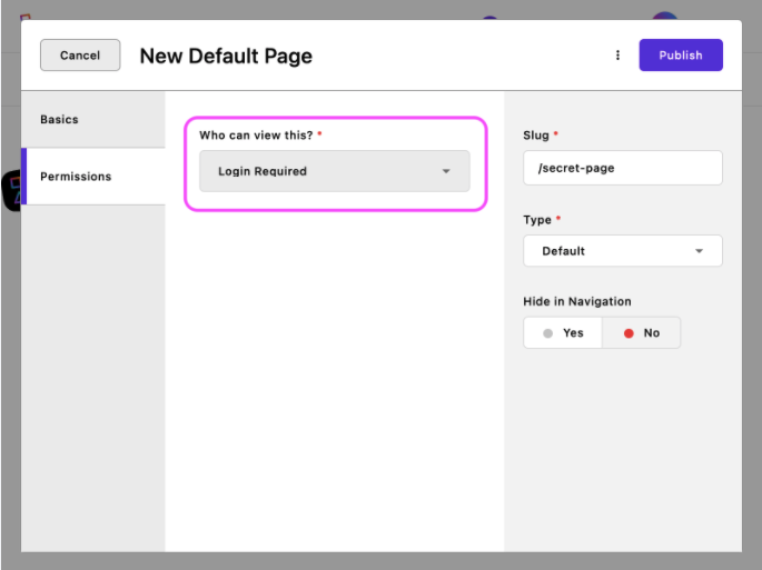 permissions login required