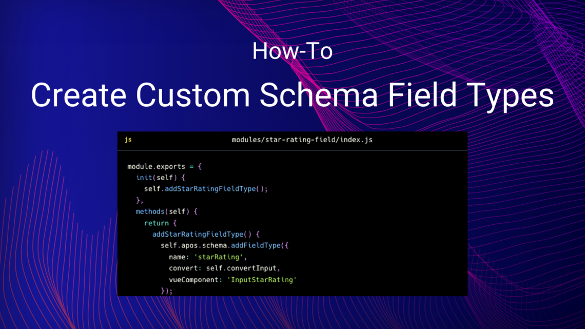 Custom Schema Field Types banner