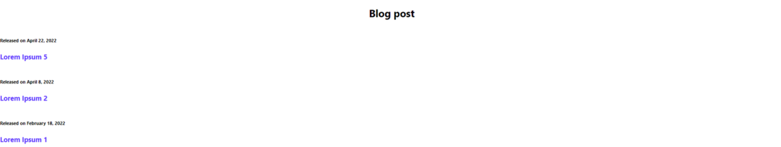 blog list