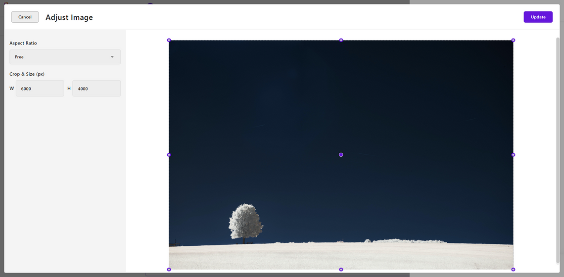 adjust image editing