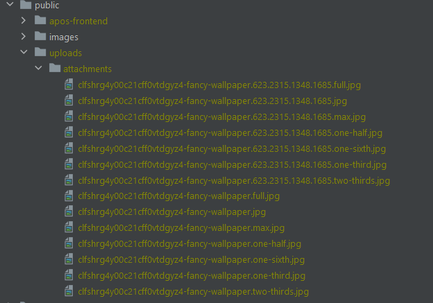 sized image versions
