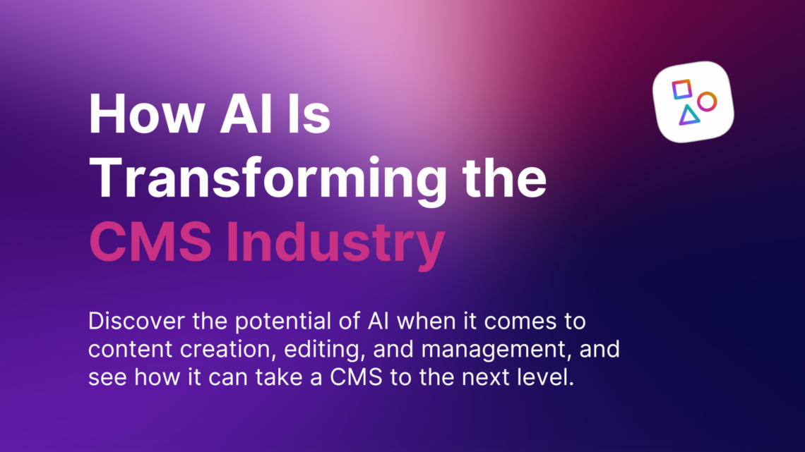 AI integration CMS blog header