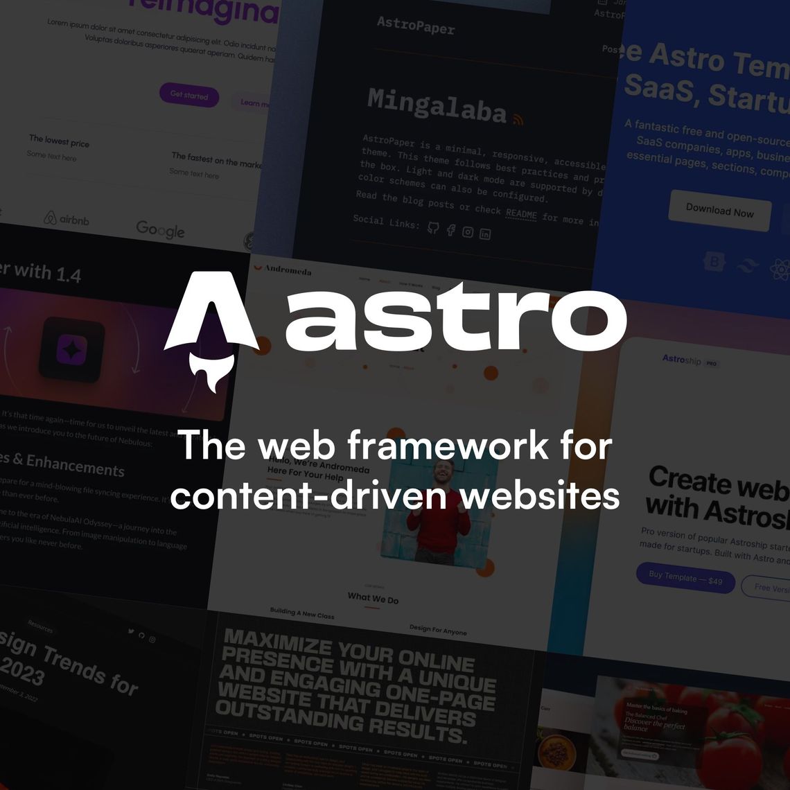 Logo for Astro web framework
