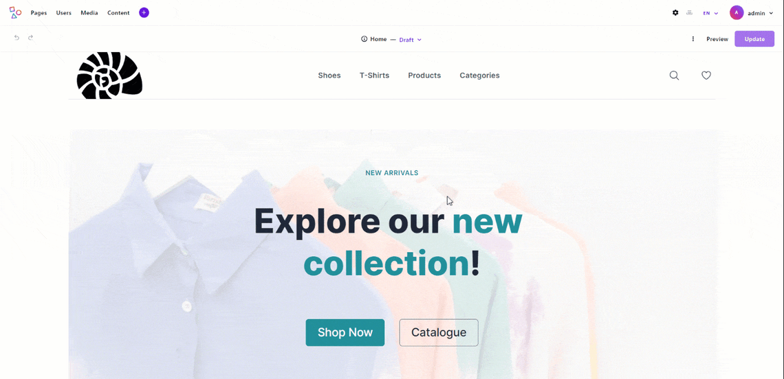 Opening the locale selector