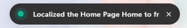 Notification of localization to the new locale