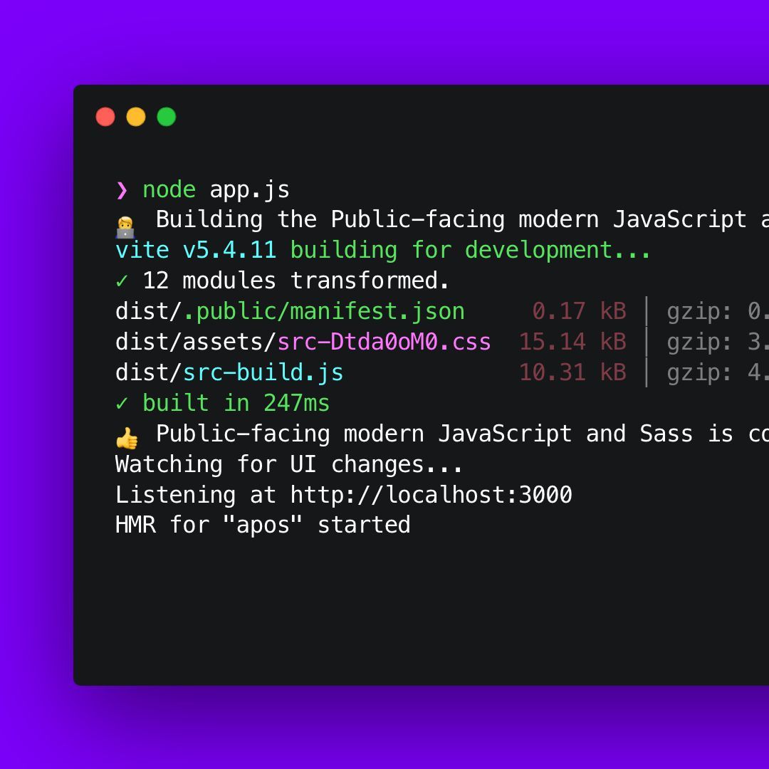Code sample referencing Node.js and Javascript