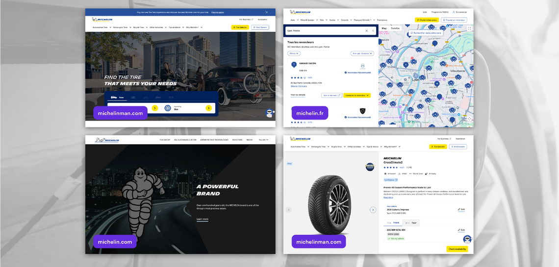 Michelin site cards